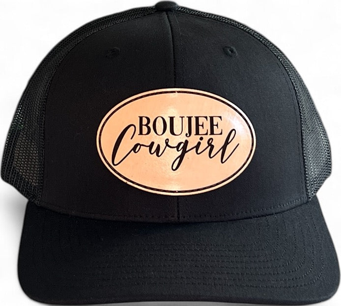 Boujee Cowgirl Black Trucker Hat