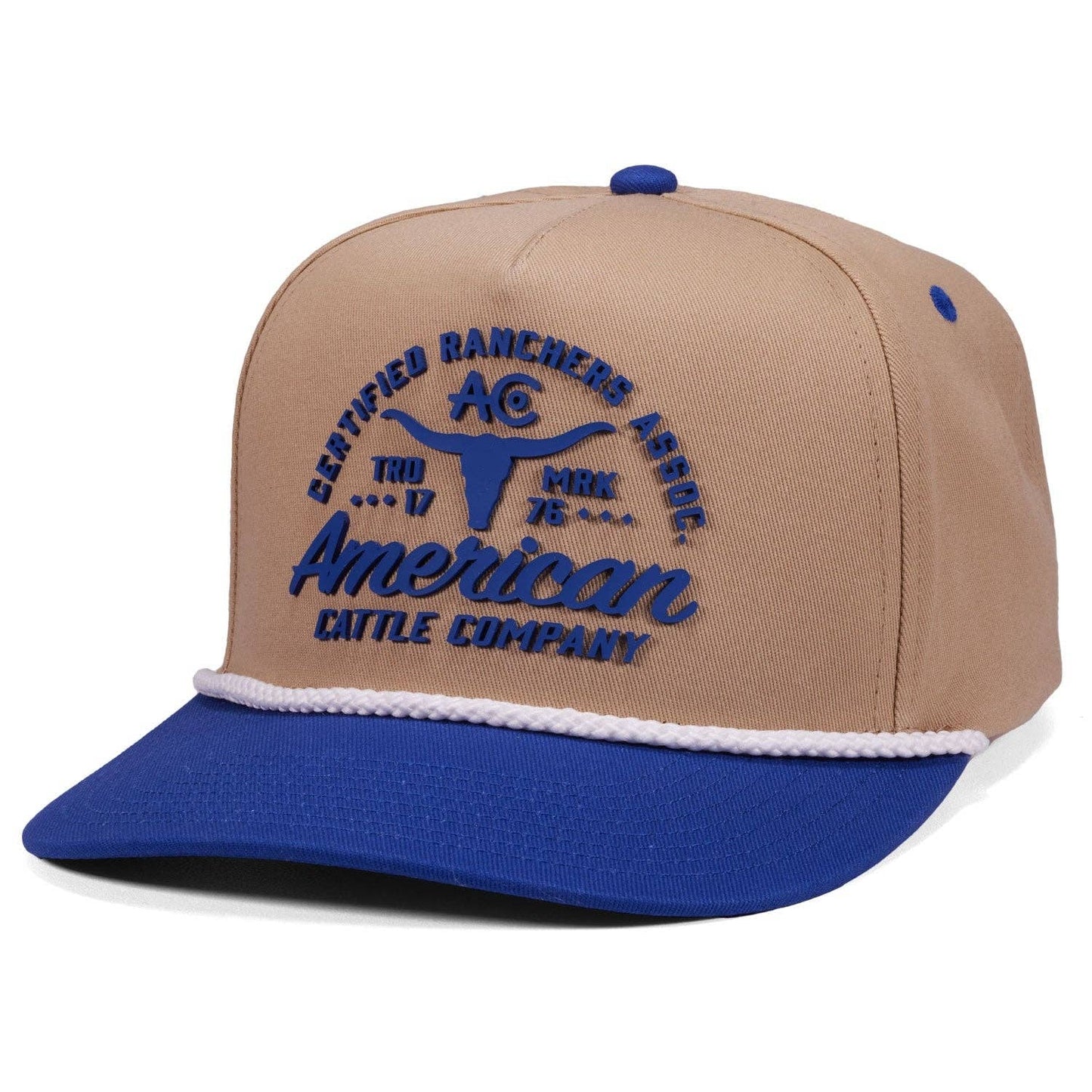 Certified Ranchers Association Hat: Khaki/Burnt Orange