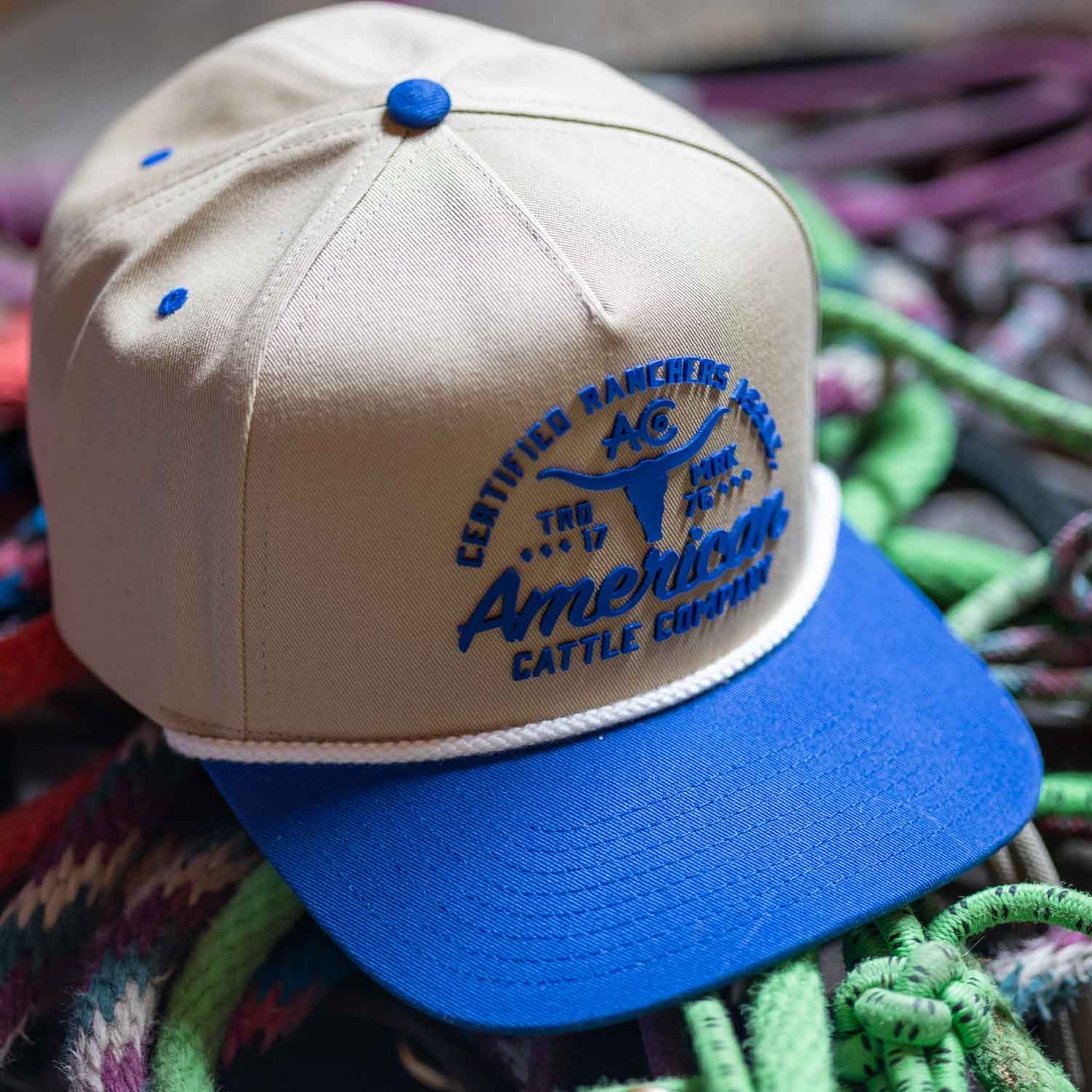 Certified Ranchers Association Hat: Khaki/Burnt Orange