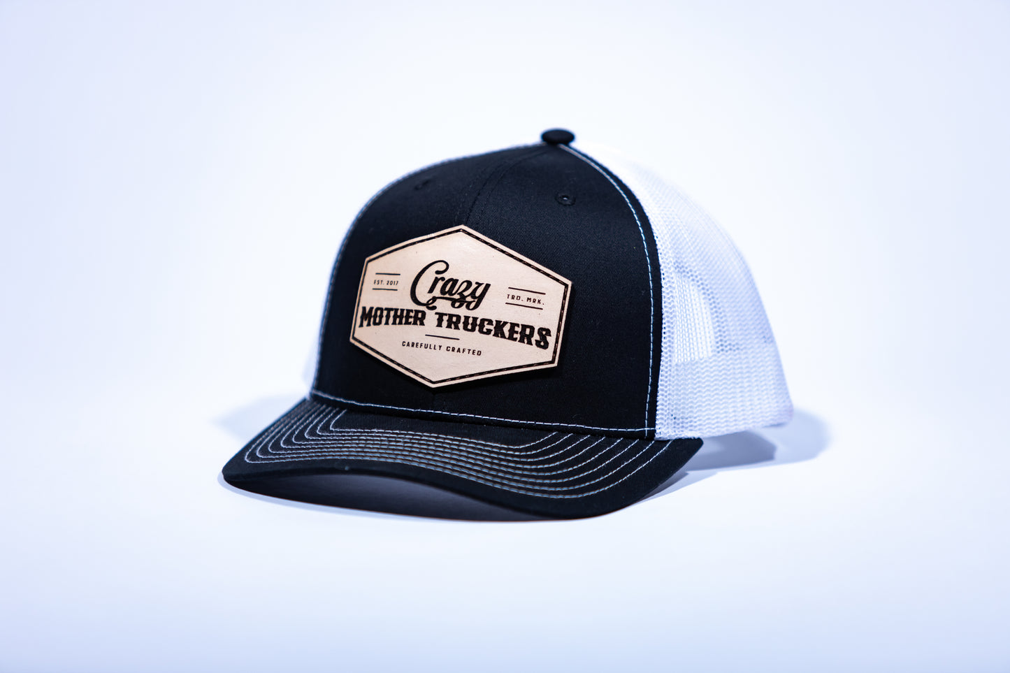 Black/White Icon Logo Trucker Hat