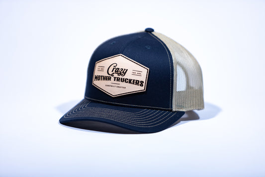 Navy/Tan Icon Logo Trucker Hat