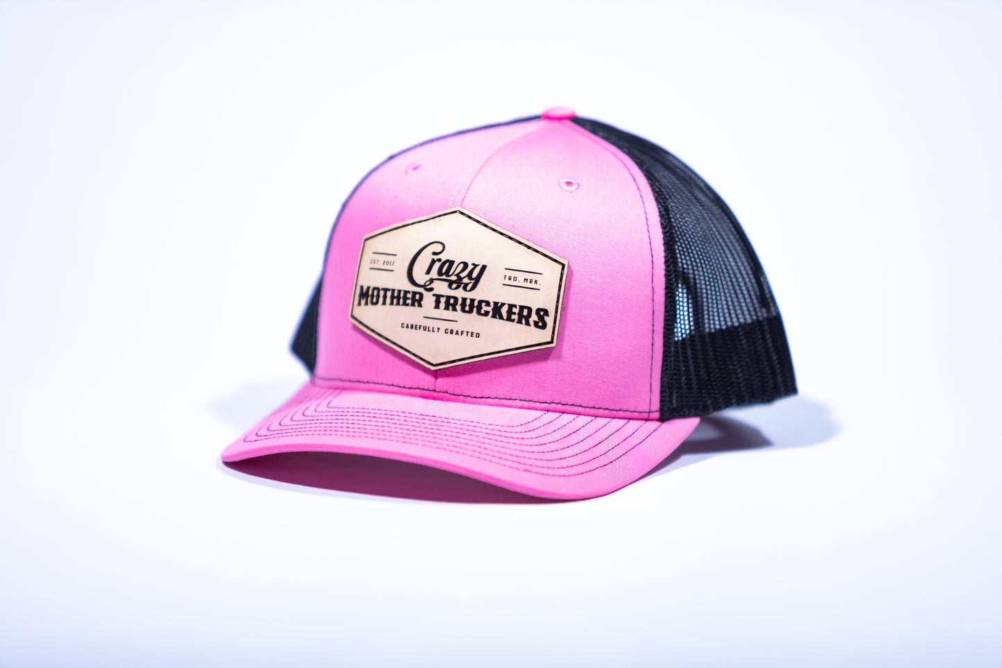 Pink/Black Icon Logo Trucker Hat