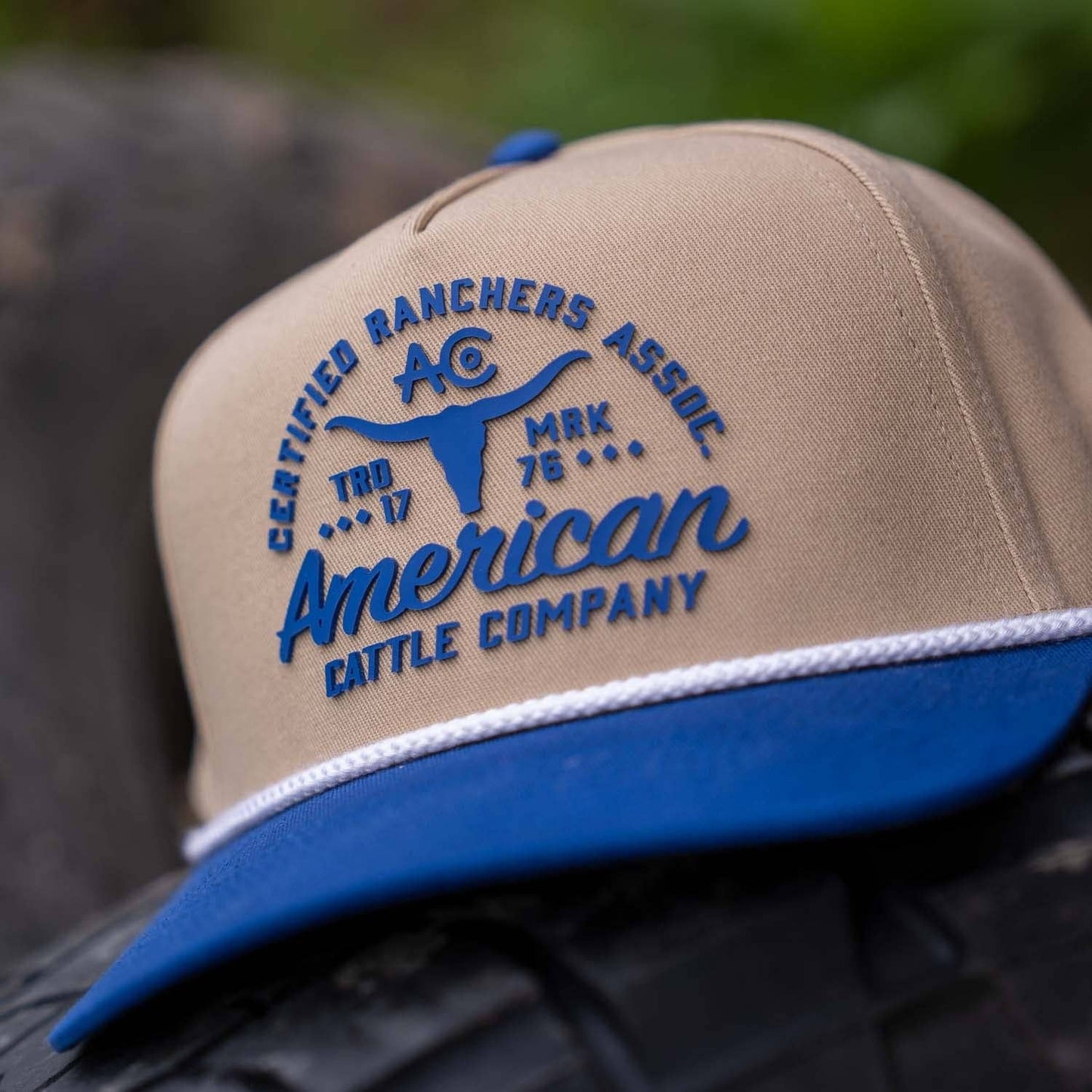 Certified Ranchers Association Hat: Khaki/Burnt Orange