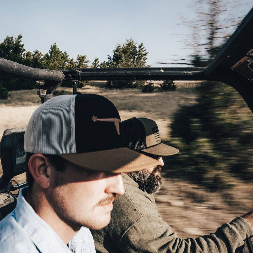 Bull Spurs Icon Hat: Black/Putty